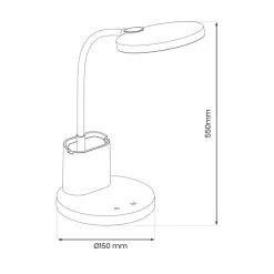 Lampka biurkowa SCUOLA Czarna 5W LED * Eko-light Best