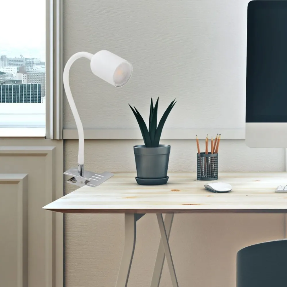 Lampka biurkowa TOP biała 1xGU10 na klips * TK Lighting Online