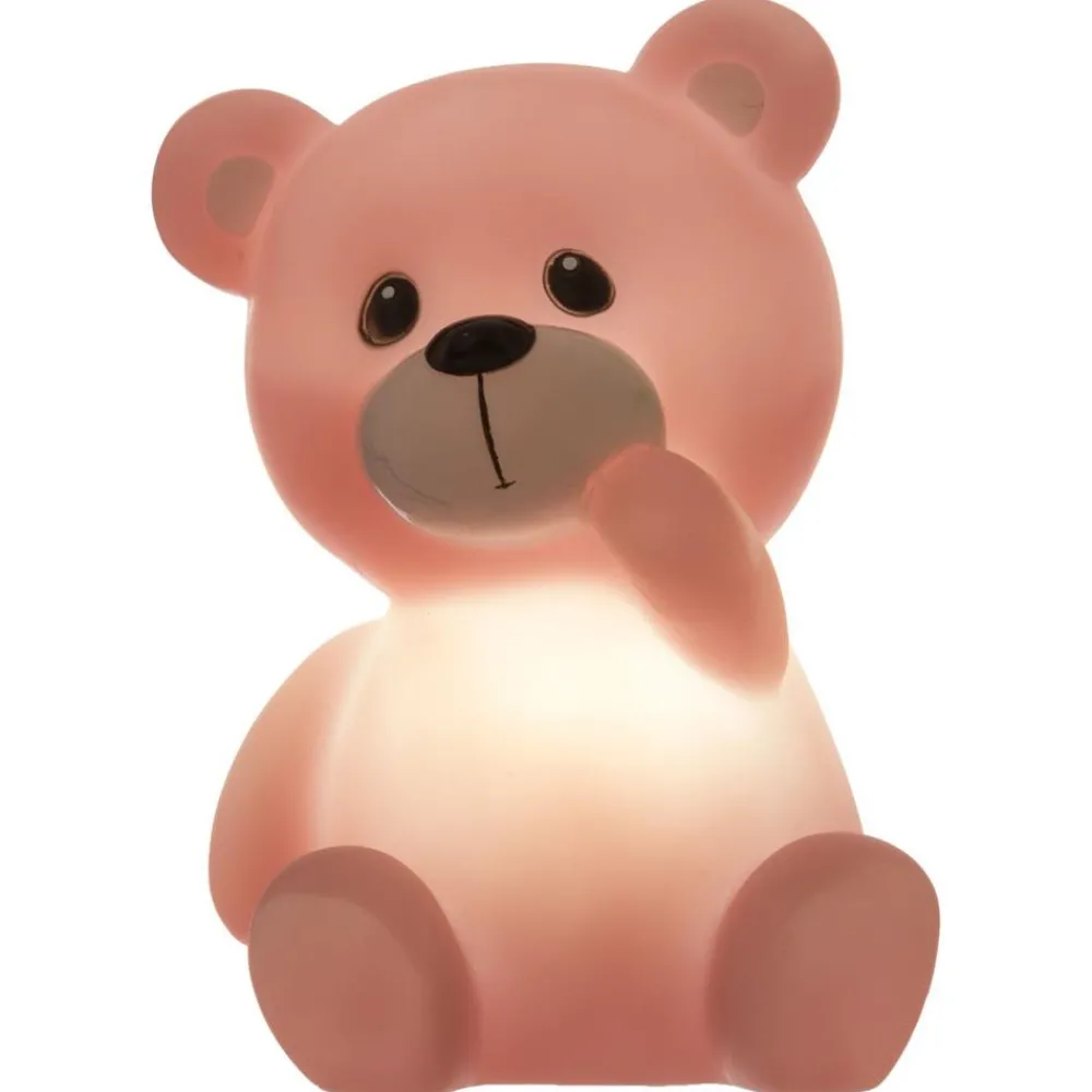 Lampka LED dla dzieci Miś różowa * Atmosphera Discount
