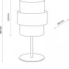 Lampka Nocna CALISTO Czarny Biały Abażur 38cm * TK Lighting