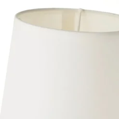 Lampka nocna ceramiczna biało-czarna 26 cm * HowHomely Best