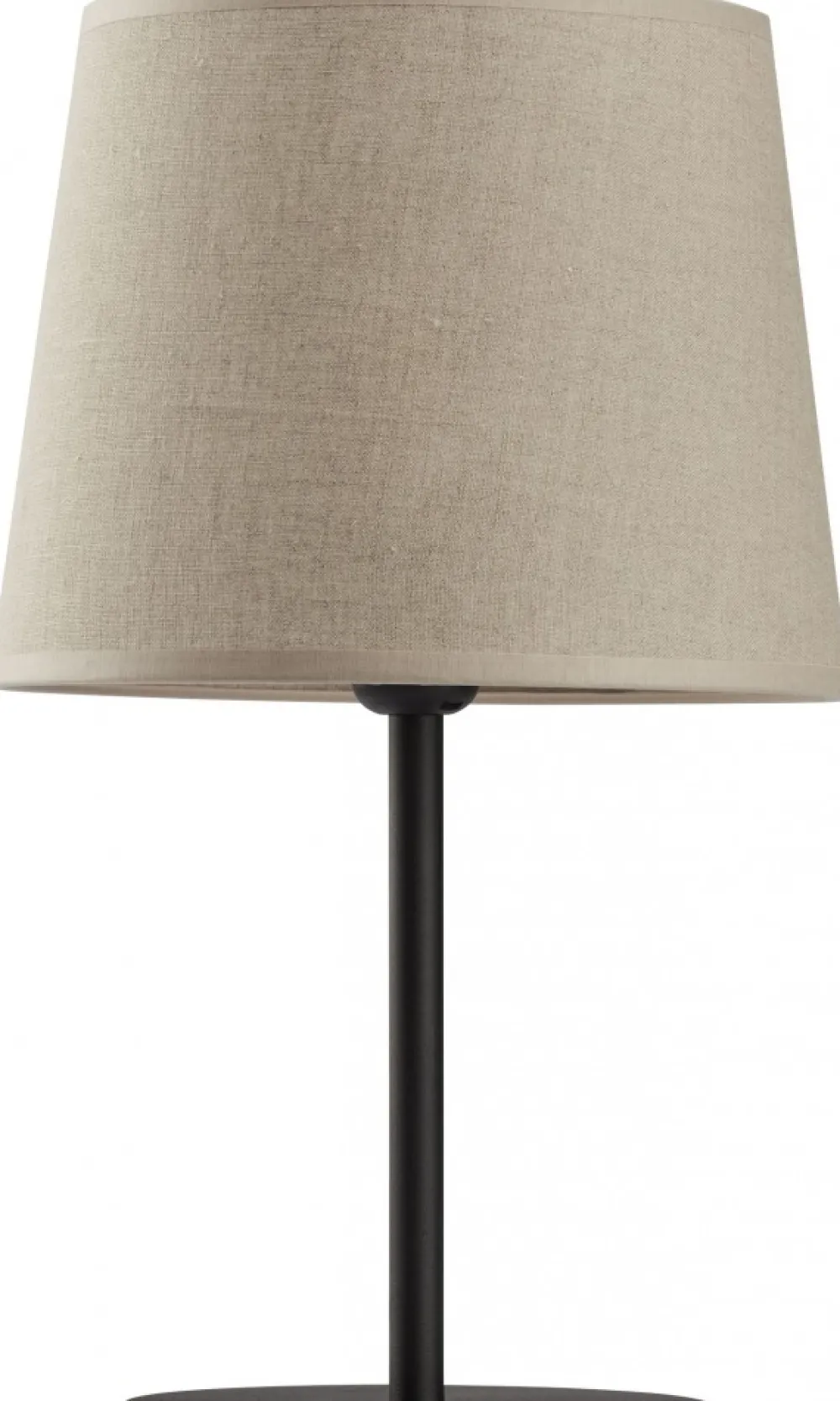 Lampka Nocna CHICAGO Czarny Beżowy Abażur 41 cm * TK Lighting