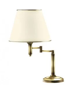 Lampka Nocna CLASSIC Patyna Ecru Abażur Regulowana 1xE27 56cm * Jupiter