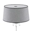 Lampka Nocna EGIDA Srebrny Szary Abażur 1xE27 65 cm * Jupiter Clearance