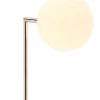 Lampka Nocna FEME Srebrny Biały Szklany Klosz 1xG9 50 cm * Jupiter Clearance