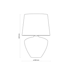 Lampka Nocna FIORD Biały Abażur62cm * TK Lighting Online