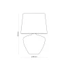 Lampka Nocna FIORD Czarny Abażur 62cm * TK Lighting Sale