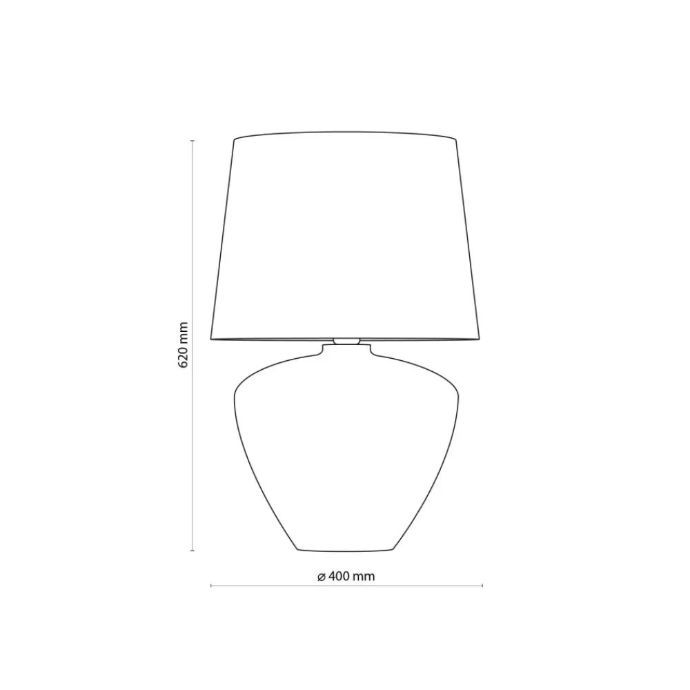 Lampka Nocna FIORD Czarny Abażur 62cm * TK Lighting Sale