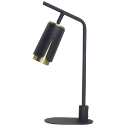 Lampka Nocna FLOWER Czarny Złoty 1xGU10 38cm * Eko-light Best