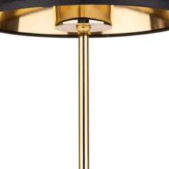Lampka Nocna GLORY Złoty Czarny Abażur 33cm * TK Lighting Discount