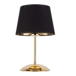 Lampka Nocna GLORY Złoty Czarny Abażur 33cm * TK Lighting Discount
