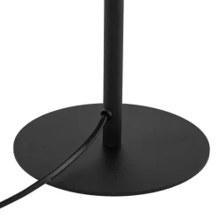 Lampka Nocna HARMONY Czarny Beżowy Abażur 37cm * TK Lighting Sale