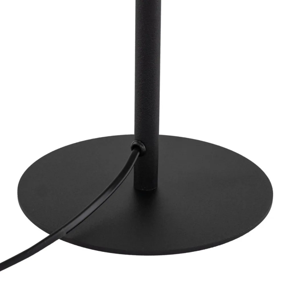 Lampka Nocna HARMONY Czarny Beżowy Abażur 37cm * TK Lighting Sale