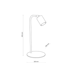 Lampka Nocna LOGAN Biały 1xGU10 40cm * TK Lighting Hot