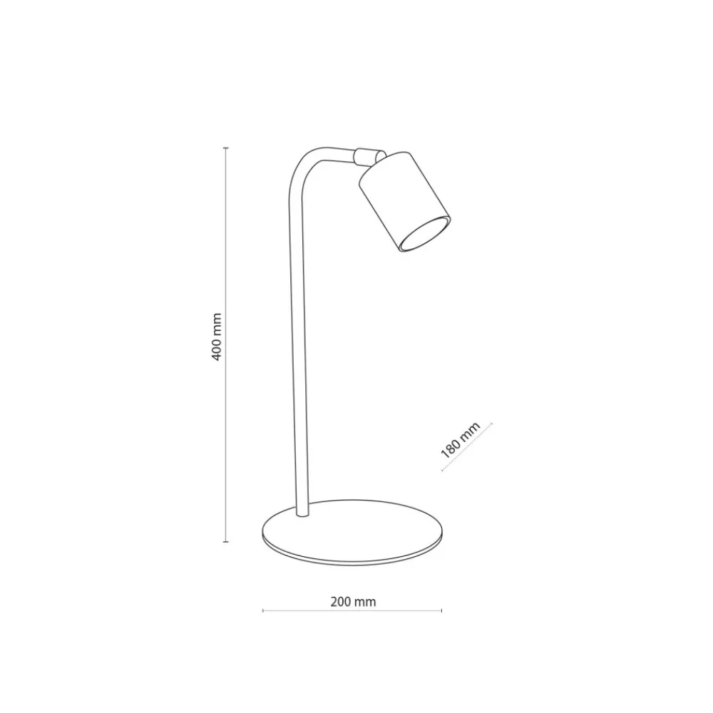 Lampka Nocna LOGAN Biały 1xGU10 40cm * TK Lighting Hot