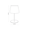 Lampka Nocna MAJA Czarny Abażur 36cm * TK Lighting Clearance