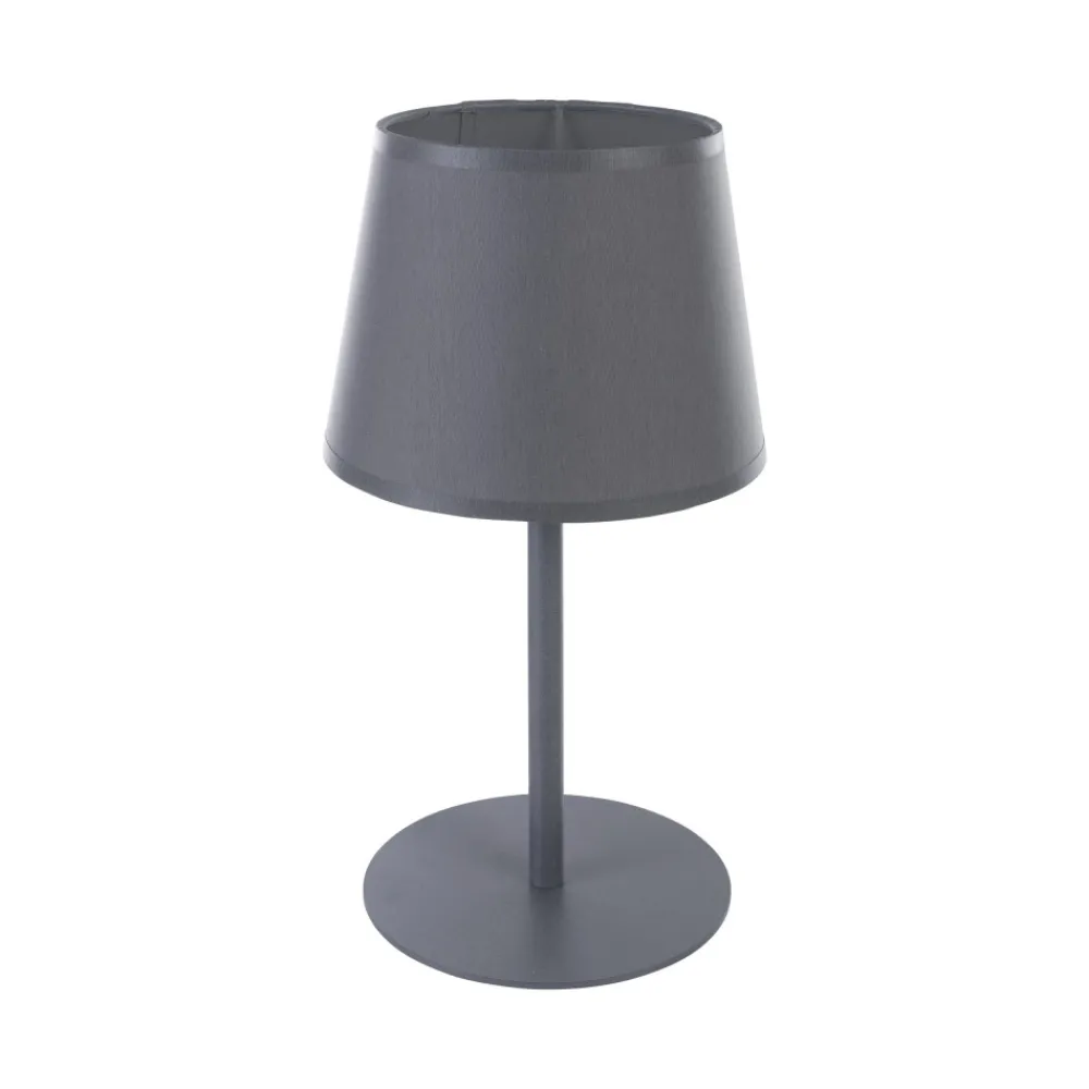 Lampka Nocna MAJA Szary Abażur 36cm * TK Lighting Sale