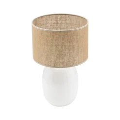Lampka Nocna MELODY Biały Juta Boho 48cm * TK Lighting