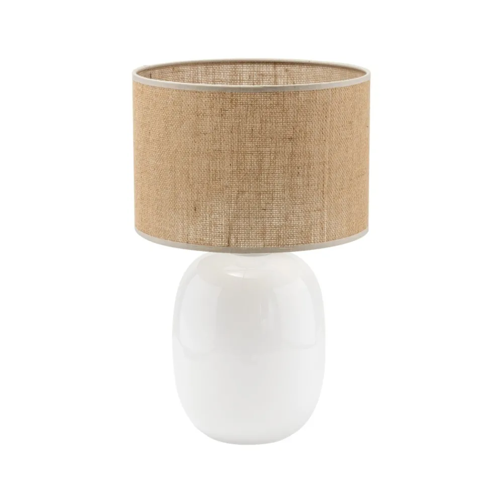 Lampka Nocna MELODY Biały Juta Boho 48cm * TK Lighting