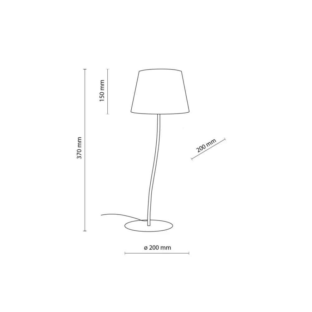 Lampka Nocna NICOLA Żółty Abażur 1xE27 37cm * TK Lighting Hot