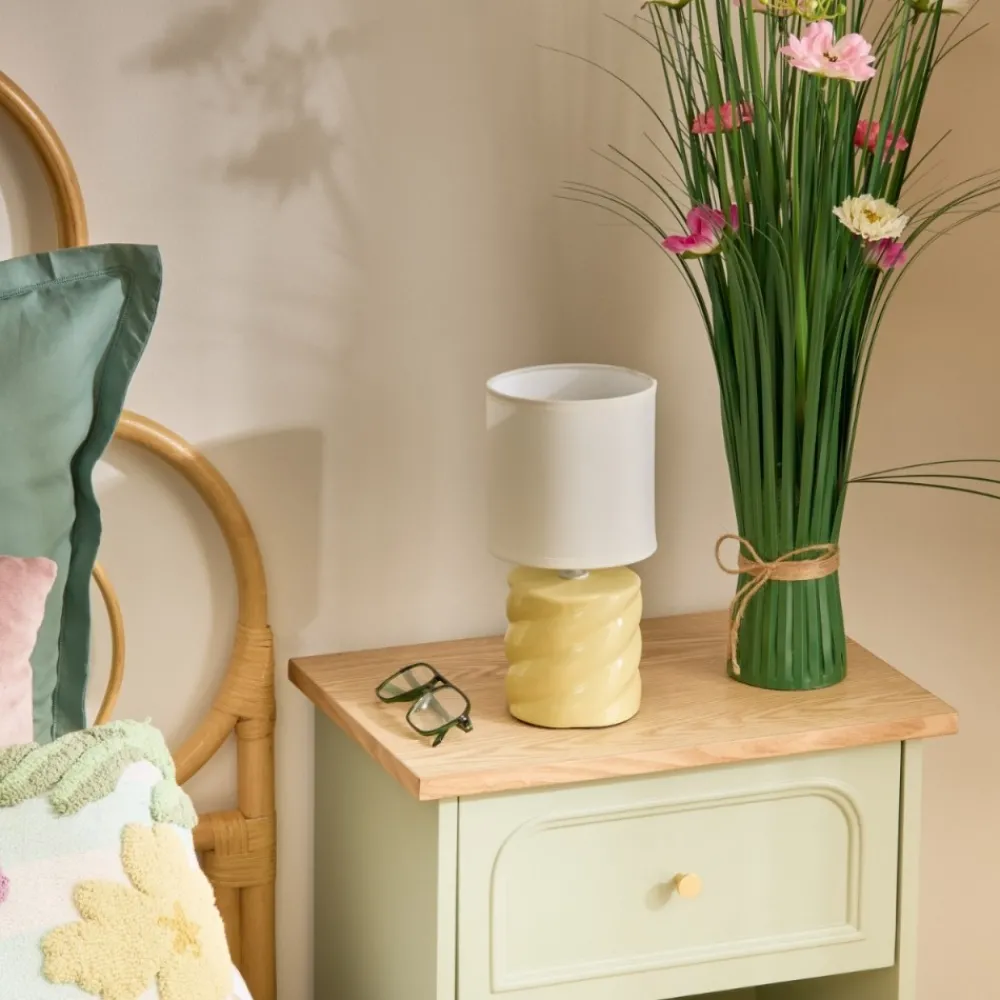 Lampka nocna Noly 27 cm żółta * Atmosphera New