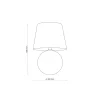 Lampka Nocna SANTANA Ecru Abażur 60cm * TK Lighting