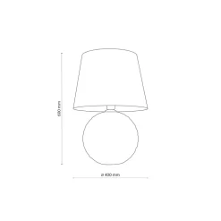 Lampka Nocna SANTANA Ecru Abażur 60cm * TK Lighting