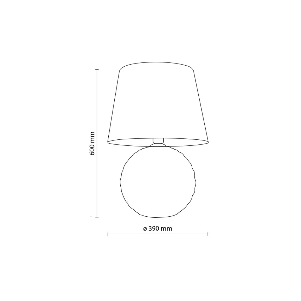 Lampka Nocna SANTANA Miętowa Abażur 60cm * TK Lighting Best