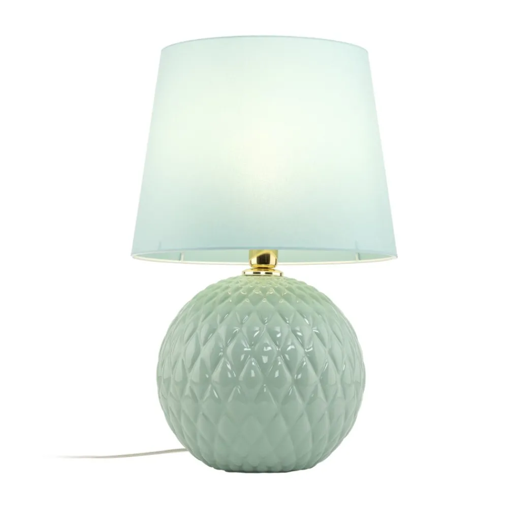 Lampka Nocna SANTANA Miętowa Abażur 60cm * TK Lighting Best
