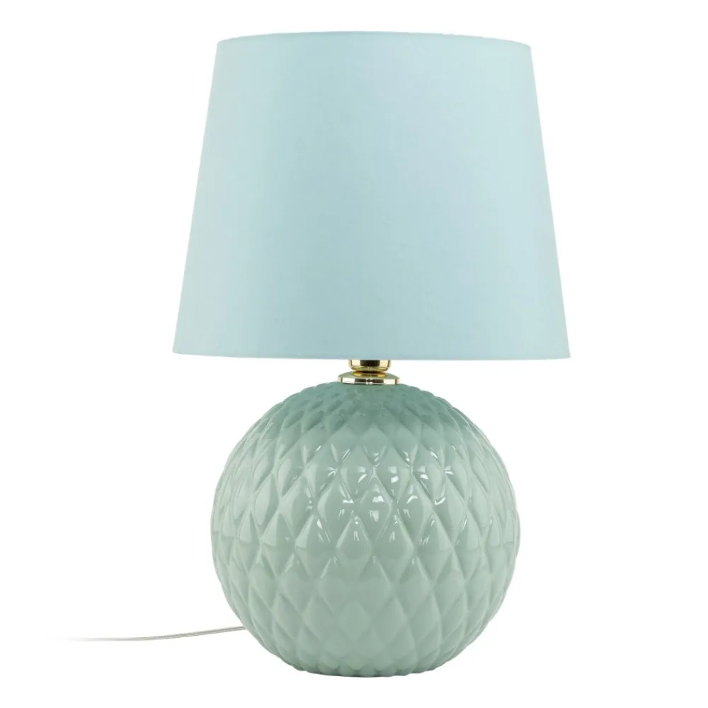 Lampka Nocna SANTANA Miętowa Abażur 60cm * TK Lighting Best