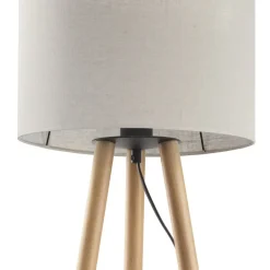 Lampka Nocna TOKYO Sosna Beżowy Abażur 46cm * TK Lighting Best