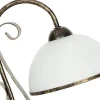 Lampka Stołowa ANTICA Złoty Czarny Szklany Klosz 1xE27 37cm * Luminex Clearance