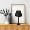 Lampka Stołowa ARDEN Czarny Złoty Abażur Stożek 1xE27 56cm * Luminex Best