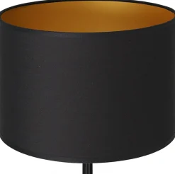 Lampka Stołowa ARDEN Czarny Złoty Abażur 1xE27 56cm * Luminex