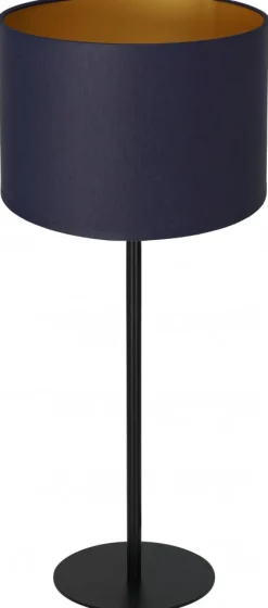 Lampka Stołowa ARDEN Niebieski Złoty Abażur 1xE27 56cm * Luminex Discount
