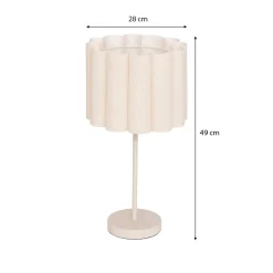 Lampka stołowa 49 cm beżowa Rona * Atmosphera Best