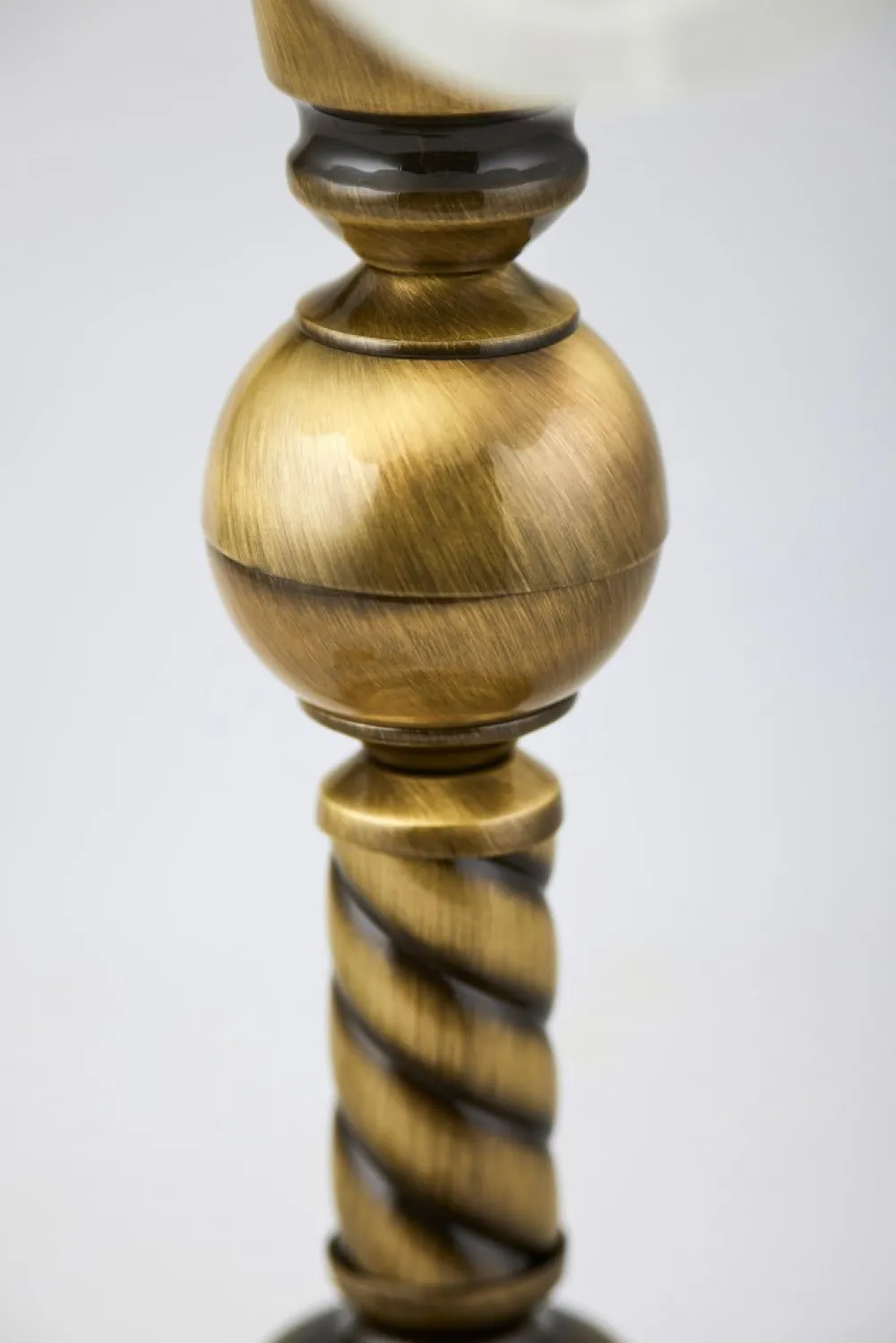 Lampka Stołowa Patyna Biały Szklany Klosz 1xE27 40cm * Jupiter Online