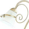 Lampka Stołowa KOKARDA Złoty Szklany Klosz 1xE14 38cm * Luminex Sale