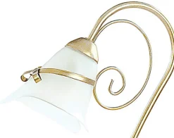 Lampka Stołowa KOKARDA Złoty Szklany Klosz 1xE14 38cm * Luminex Sale