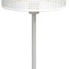 Lampka Stołowa LOFT SHADE Biały Złoty Klosz z Tworzywa 1xE27 56cm * Luminex Clearance