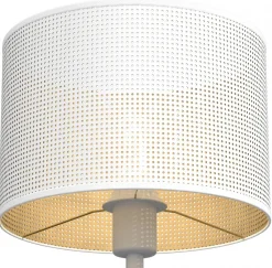 Lampka Stołowa LOFT SHADE Biały Złoty Klosz z Tworzywa 1xE27 56cm * Luminex Clearance