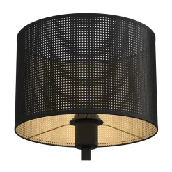 Lampka Stołowa LOFT SHADE Czarny Złoty Klosz z Tworzywa 1xE27 56cm * Luminex Clearance