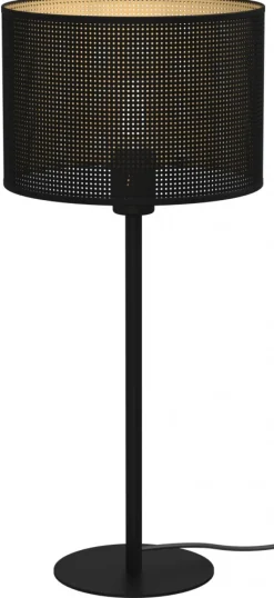 Lampka Stołowa LOFT SHADE Czarny Złoty Klosz z Tworzywa 1xE27 56cm * Luminex Clearance