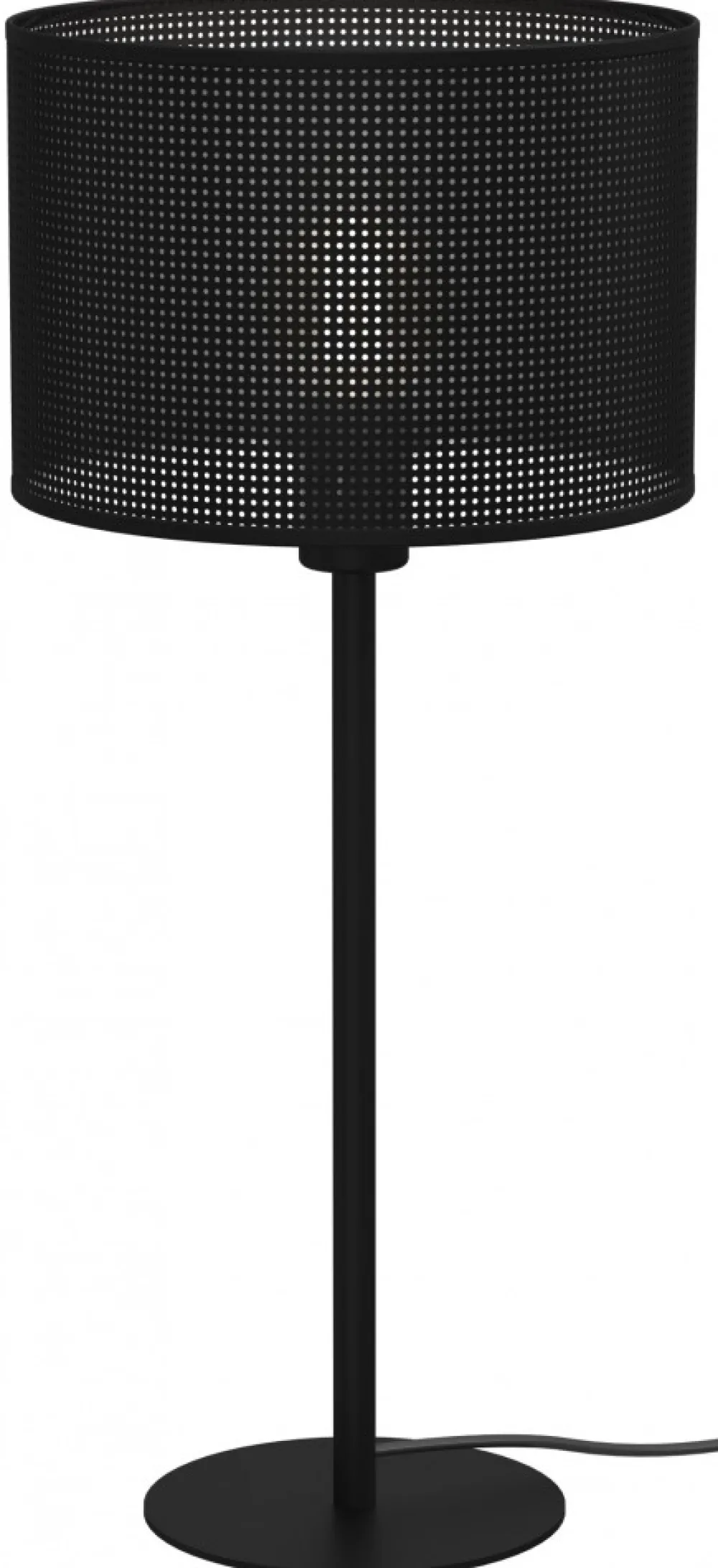 Lampka Stołowa LOFT SHADE Czarny Klosz z Tworzywa 1xE27 56cm * Luminex New