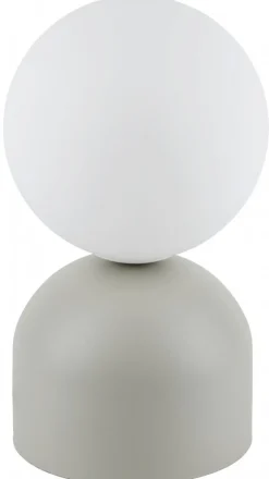 Lampka Stołowa MIKI Szary Szklany Klosz 1xG9 21cm * TK Lighting Clearance
