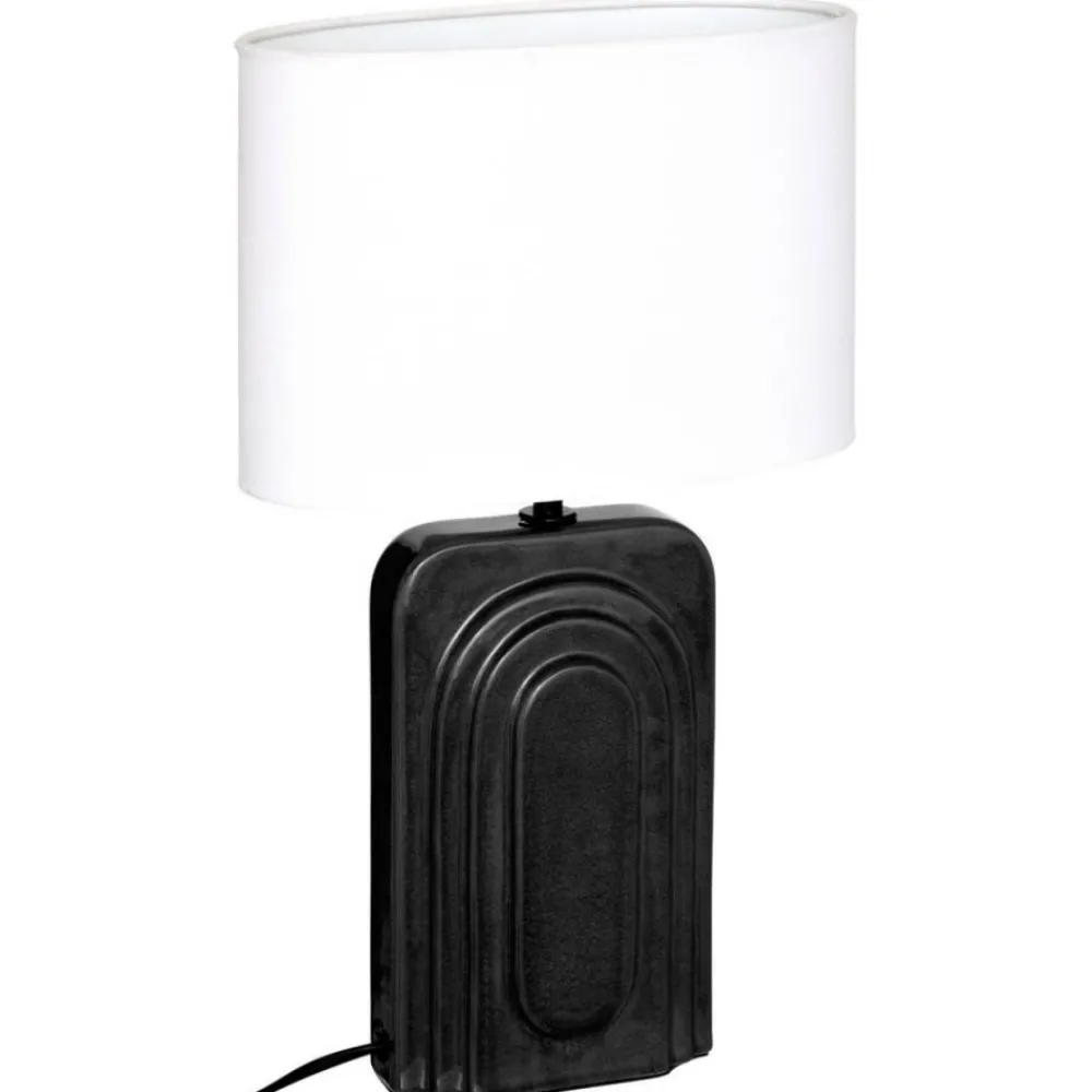 Lampka stołowa Monia 42 cm czarna * Atmosphera Clearance