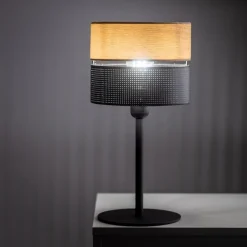 Lampka Stołowa NICOL Czarny Boho Abażur 40cm * TK Lighting Discount