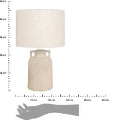 Lampka stołowa szara Gibus 45,5 cm * Atmosphera Best