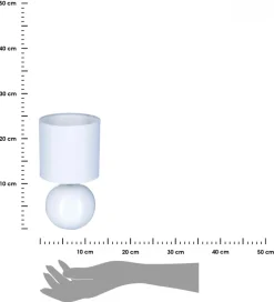 Lampka stołowa Timeo Biała 25 cm * Atmosphera Outlet
