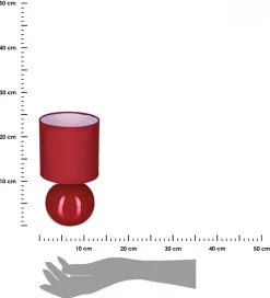 Lampka stołowa Timeo Czerwona 25 cm * Atmosphera